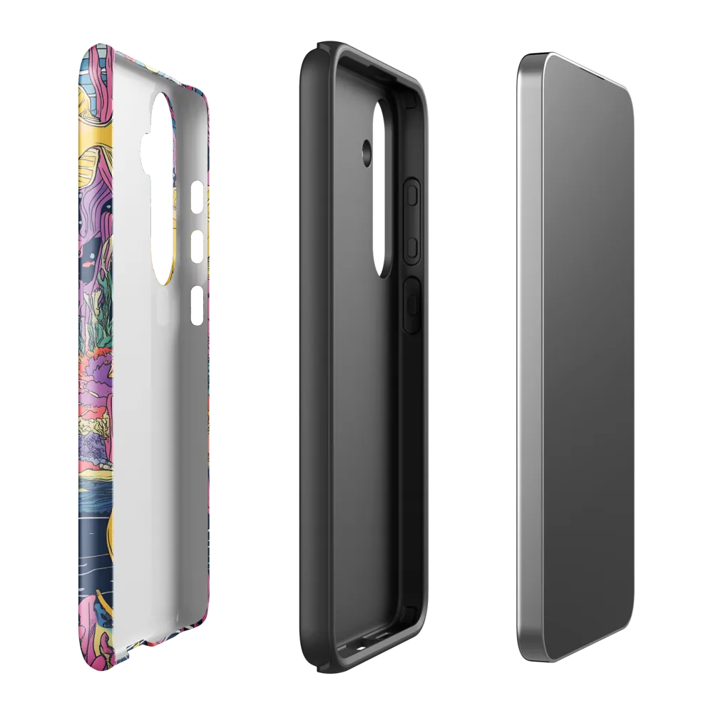 Underwater Dreamscape: A Playful Encounter | Phone Case |  S24 Plus | Tough Case | Glossy