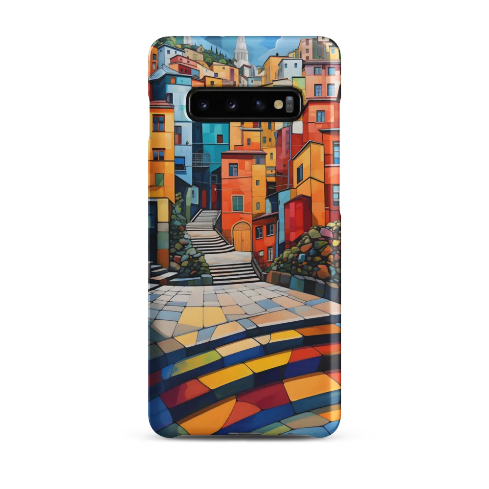Vibrant Village: A Cubist Journey
