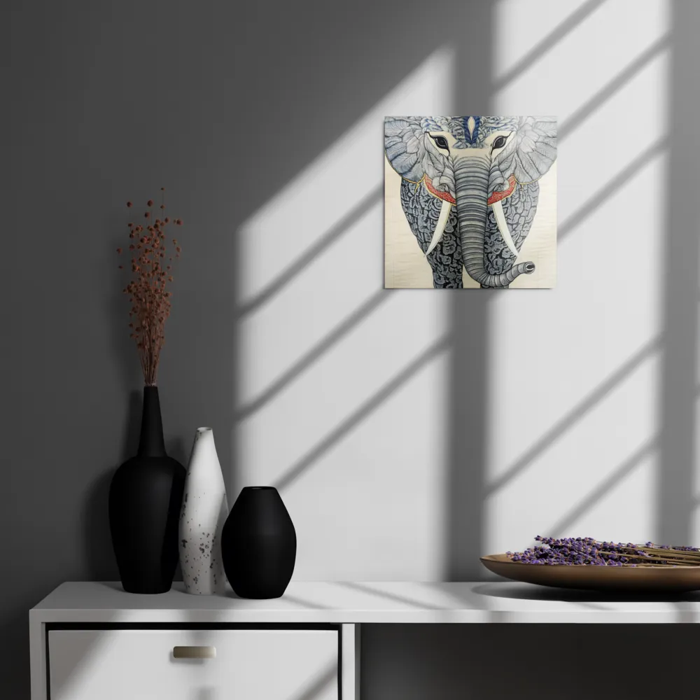 Majesty of the Elephant | Metal Print | 12″×12″