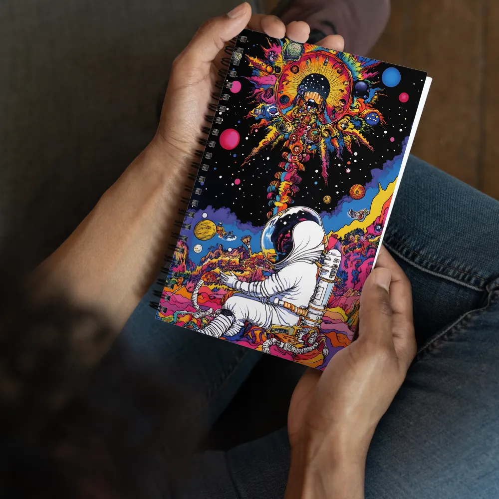 Cosmic Wonder: An Astronaut's Journey Through Color | Spiral Notebook