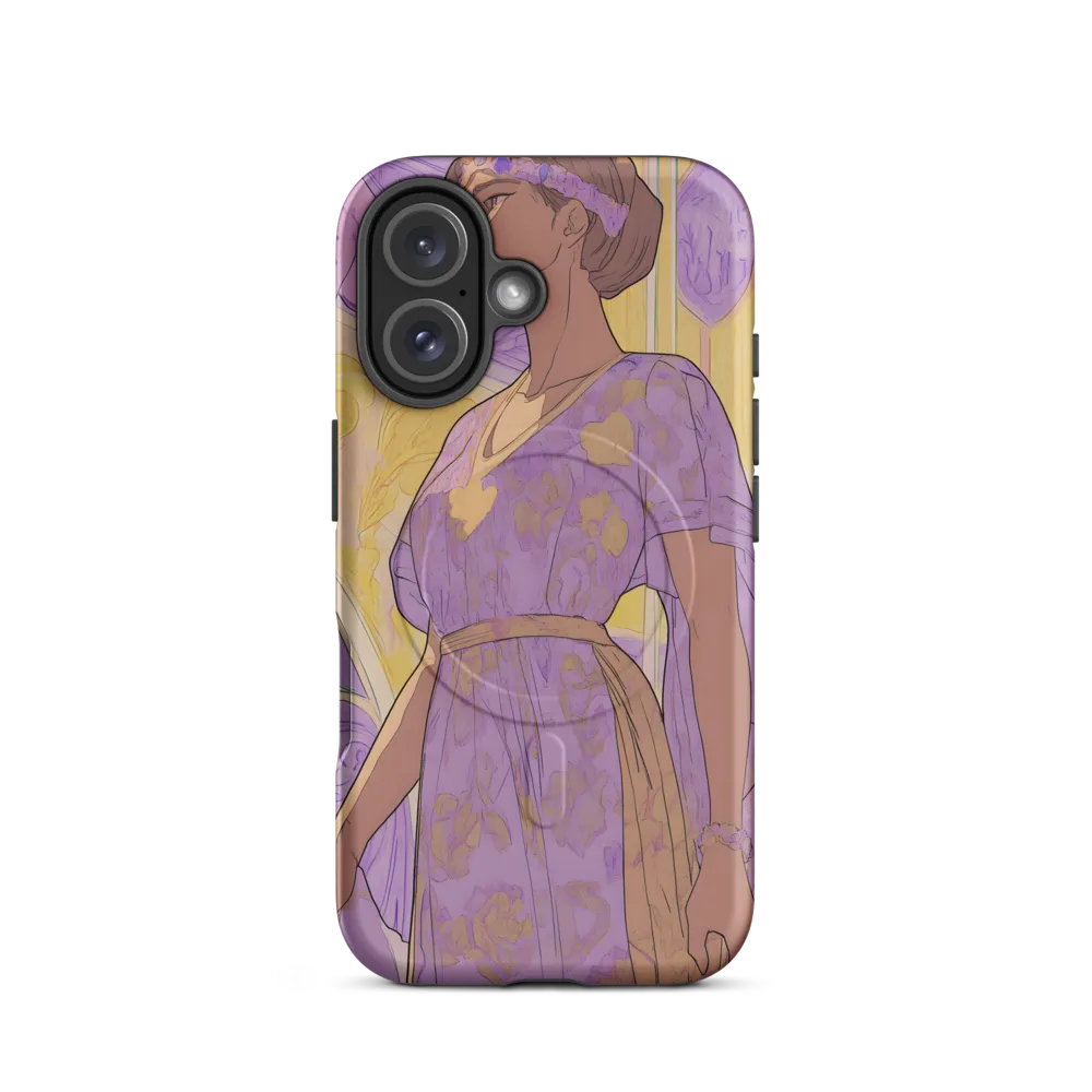 Elegance in Floral Harmony | Phone Case |  16 | MagSafe® Tough Case | Matte