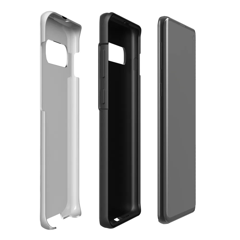 Enigmatic Layers: A Study in Minimalist Fashion | Phone Case |  S10 Plus | Tough Case | Glossy