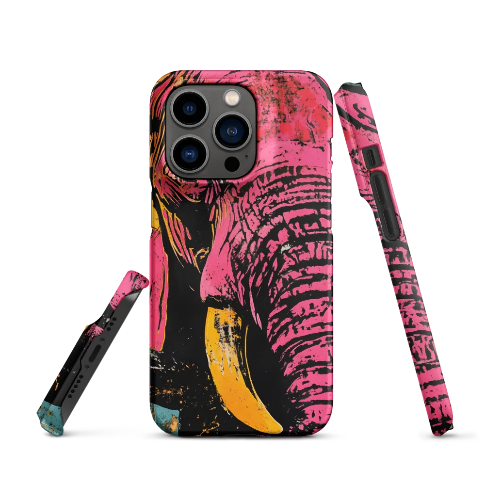 Bold Encounter: The Vibrant Elephant | Phone Case |  14 Pro | Snap Case | Matte