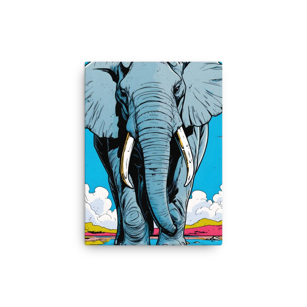 Majestic Presence: The Elephant | Thin Canvas | 9″×12″