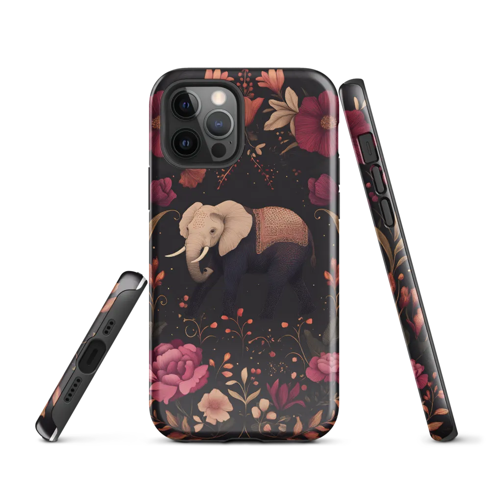 Whispers of the Wild: Elephants and Blooms