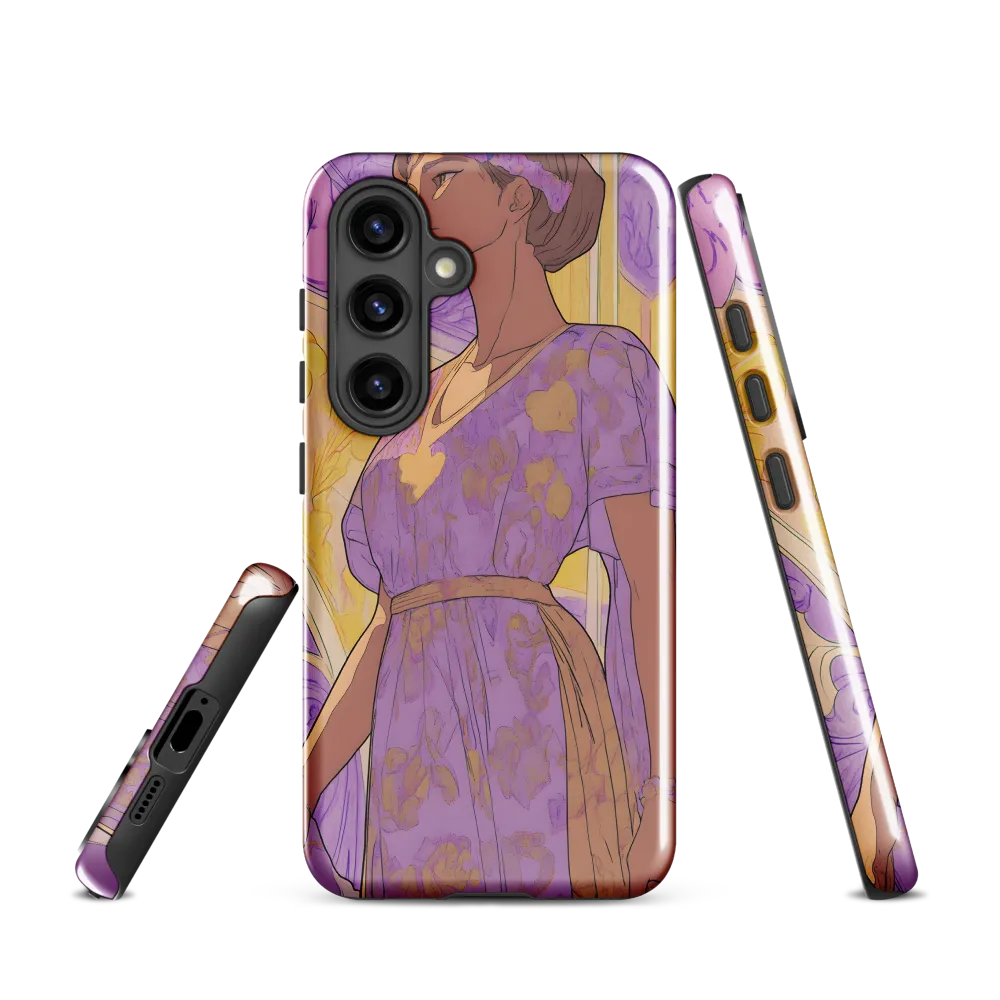 Elegance in Floral Harmony | Phone Case |  S24 | Tough Case | Glossy