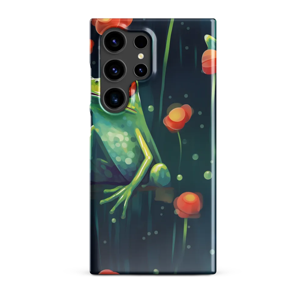 Playful Frogs in a Lush Pond | Phone Case |  S24 Ultra | Snap Case | Glossy