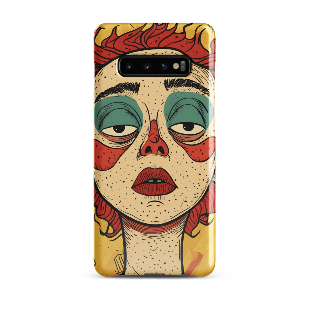 Contemplative Clown | Phone Case |  S10 Plus | Snap Case | Glossy