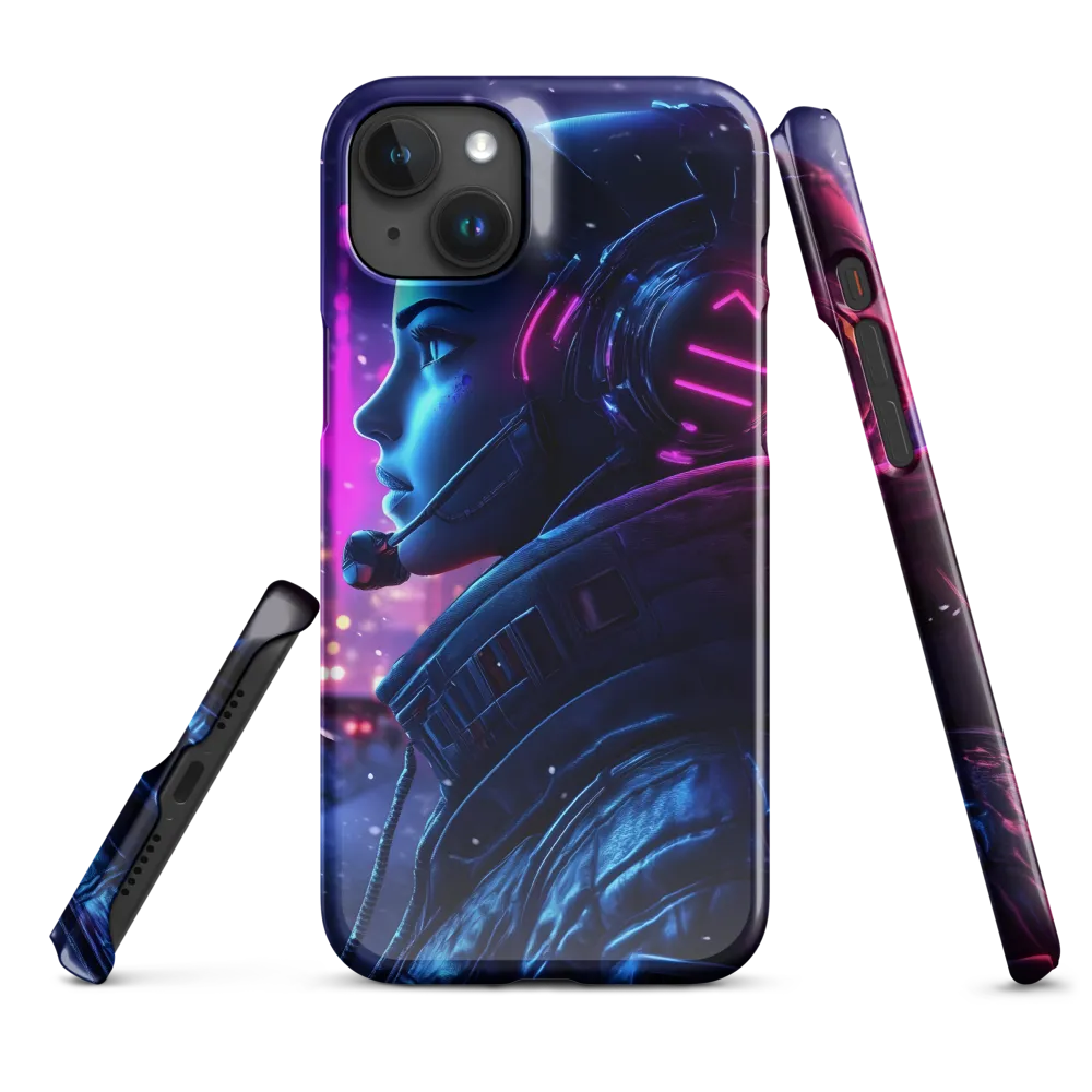 Dystopian Elegance: Cyberpunk Figure in Neon