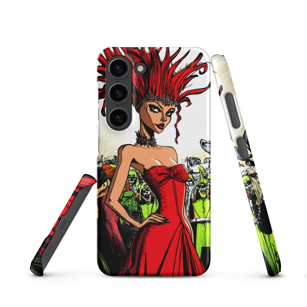 Fiery Elegance: A Fashion Statement | Phone Case |  S23 | Snap Case | Matte