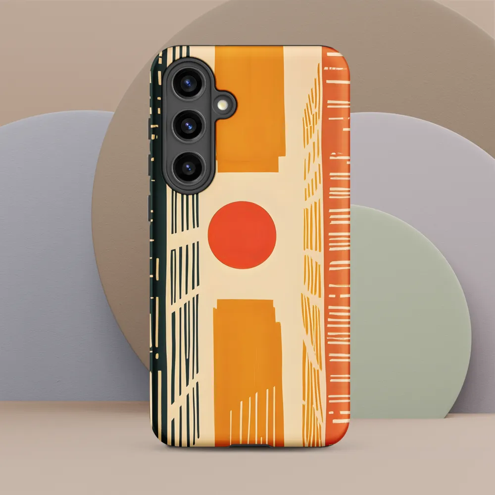 Urban Harmony: A Geometric Sunrise