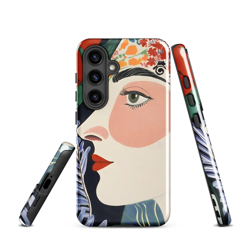 Floral Serenade: A Modern Portrait