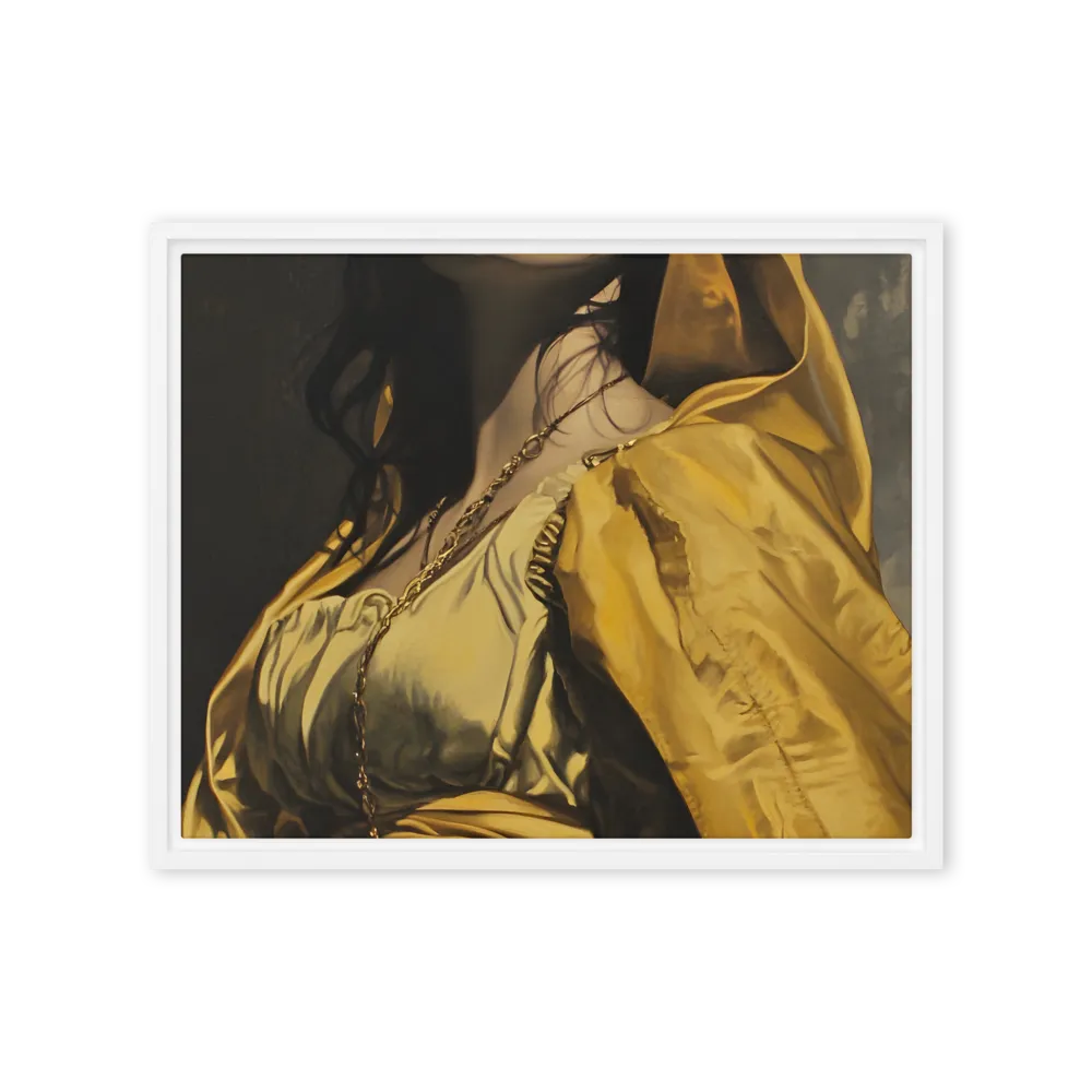 Veiled Confidence | Canvas with White Frame | 16″×20″