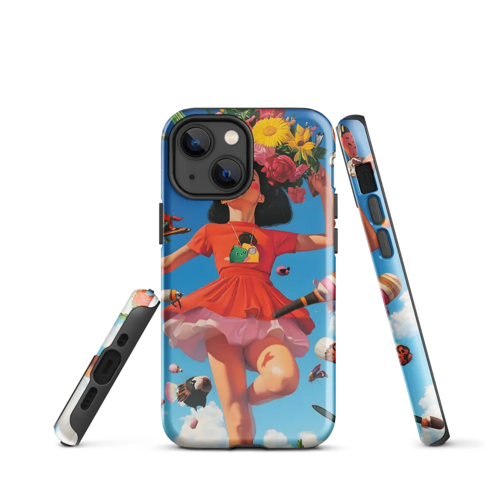 Joyful Whimsy | Phone Case |  13 mini | Tough Case | Glossy