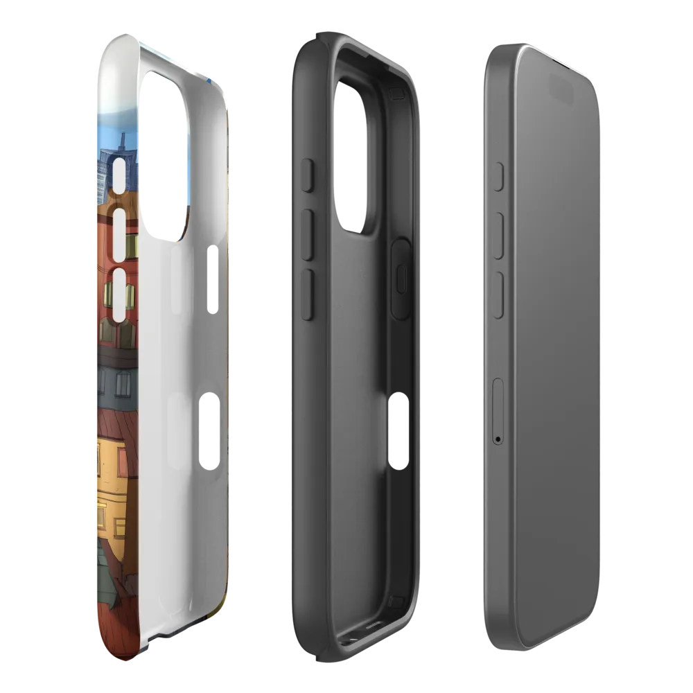 Urban Symphony: A Colorful Cityscape | Phone Case |  16 Pro | Tough Case | Matte