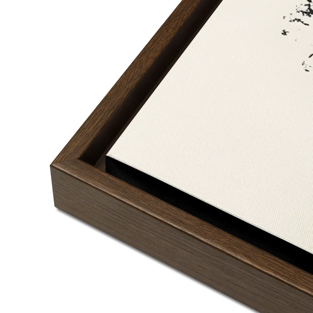 Whispers of Solitude | Canvas with Brown Frame | 24″×36″