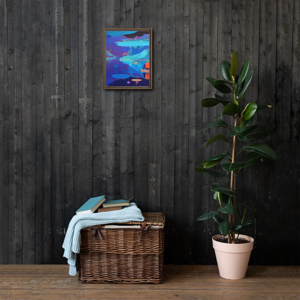 Reflections of Serenity | Canvas with Brown Frame | 11″×14″