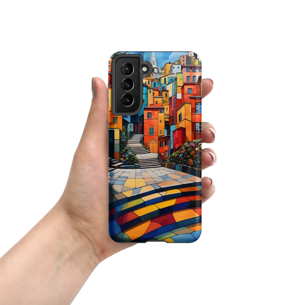 Vibrant Village: A Cubist Journey