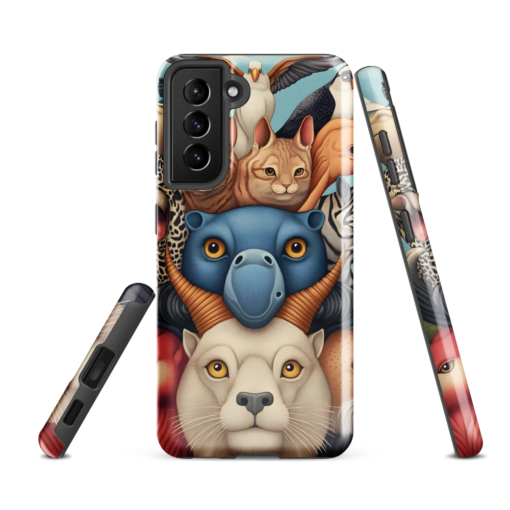 Harmonious Echoes of Wildlife | Phone Case |  S21 FE | Tough Case | Glossy