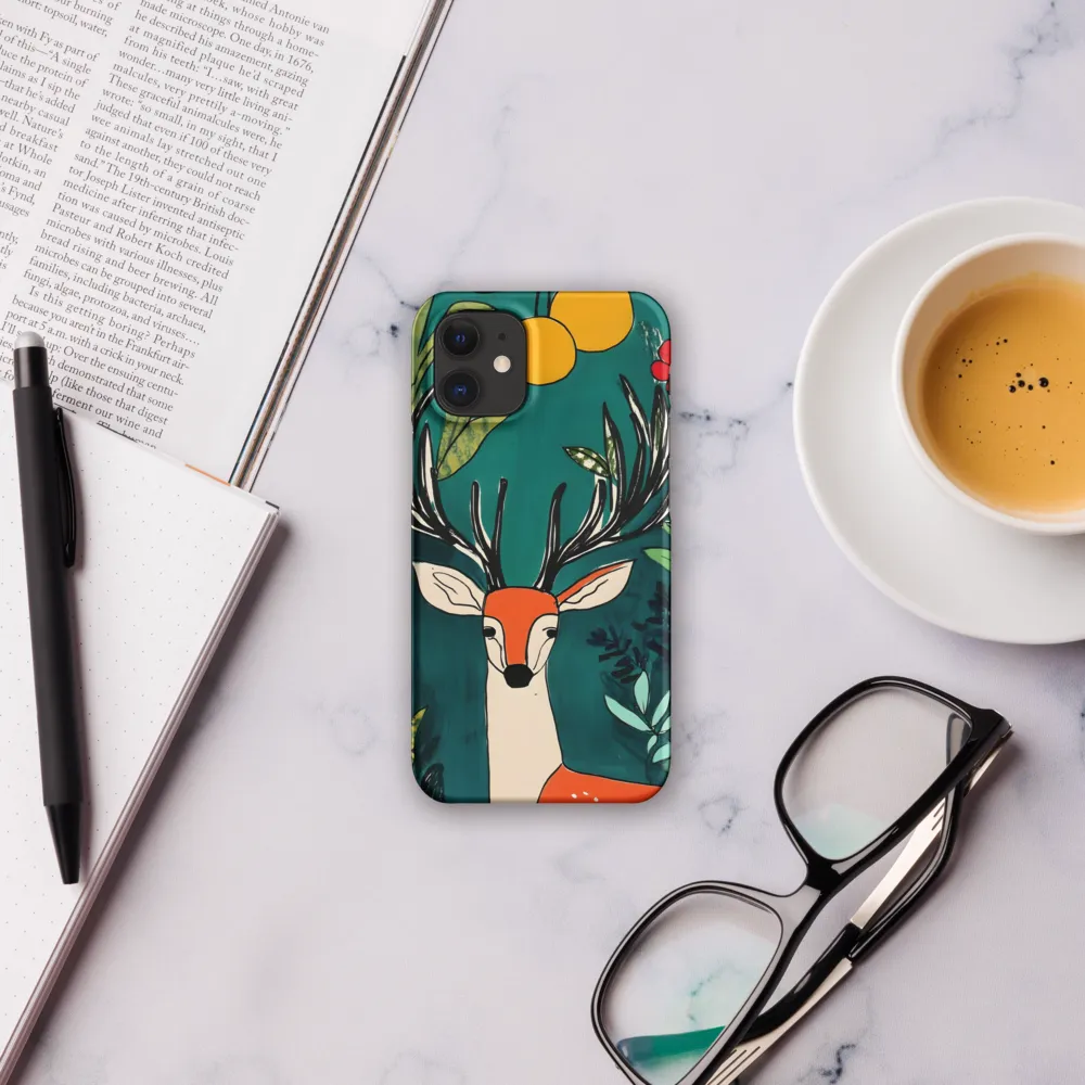 Nature's Embrace: The Majestic Deer | Phone Case |  12 Mini | Snap Case | Matte
