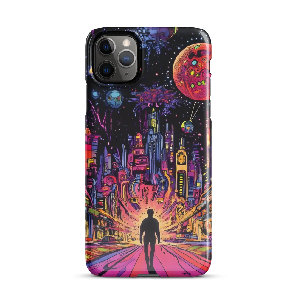 Journey into the Neon Cosmos | Phone Case |  11 Pro Max | Snap Case | Glossy