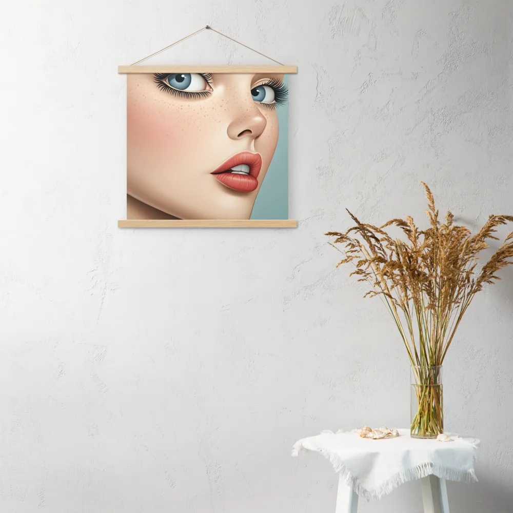 Intriguing Elegance | Poster With Oak Wood Hanger | 18″×18″