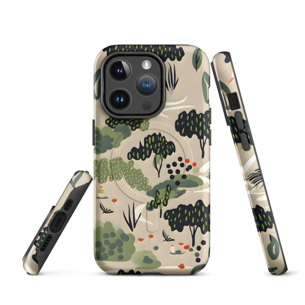 Harmony in Nature: A Whimsical Tapestry | Phone Case |  14 Pro | MagSafe® Tough Case | Matte
