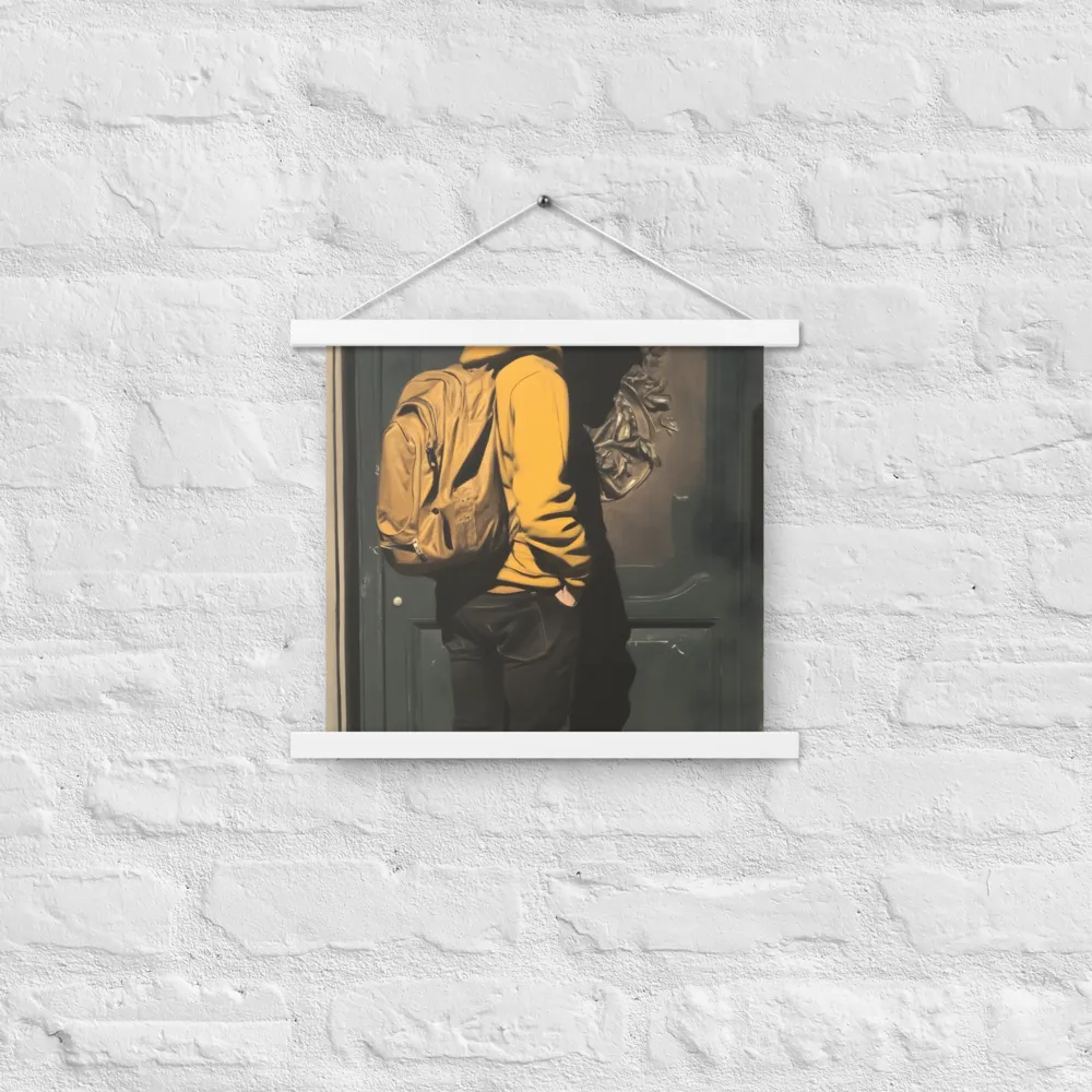 Silent Reflection | Poster With White Wood Hanger | 14″×14″