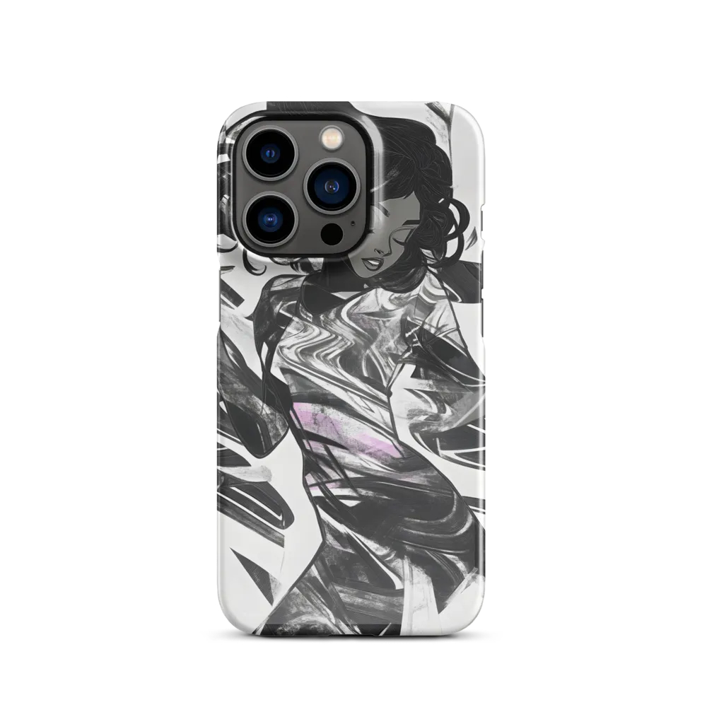Fluid Grace: The Dance of Shadows | Phone Case |  13 Pro | Snap Case | Glossy
