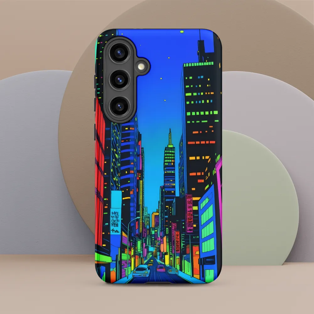 Neon Dreamscape: A Futuristic City at Dusk