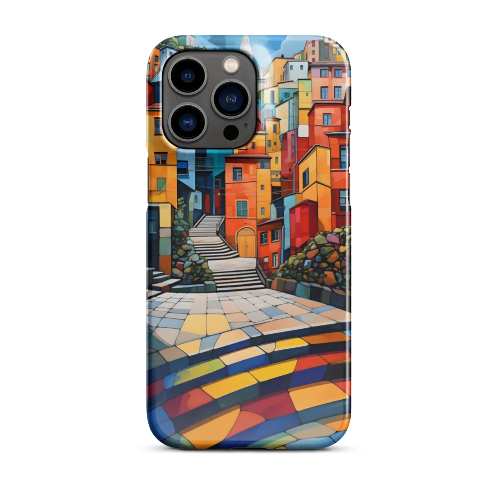 Vibrant Village: A Cubist Journey