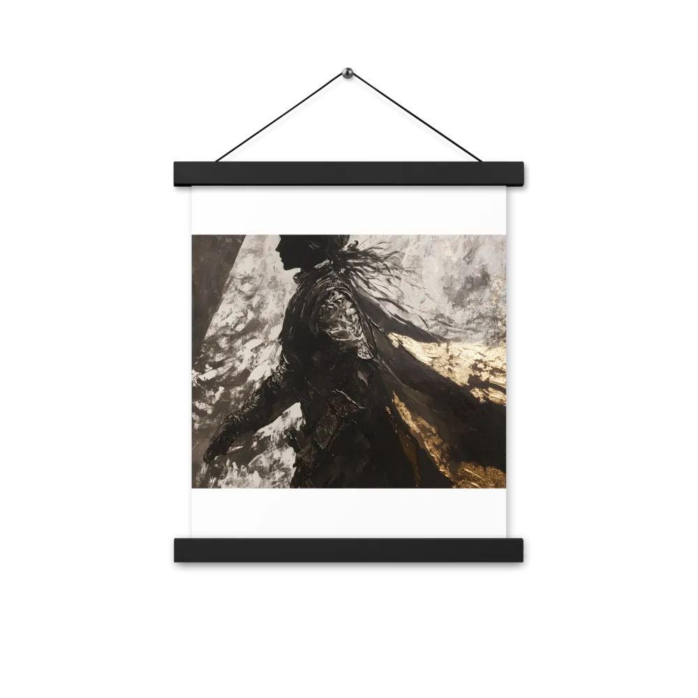 The Silhouette of Valor | Poster With Black Wood Hanger | 11″×14″