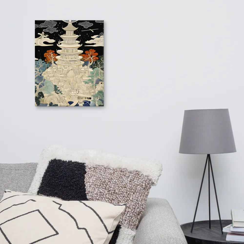 Whispers of the Pagoda | Canvas | 16″×20″
