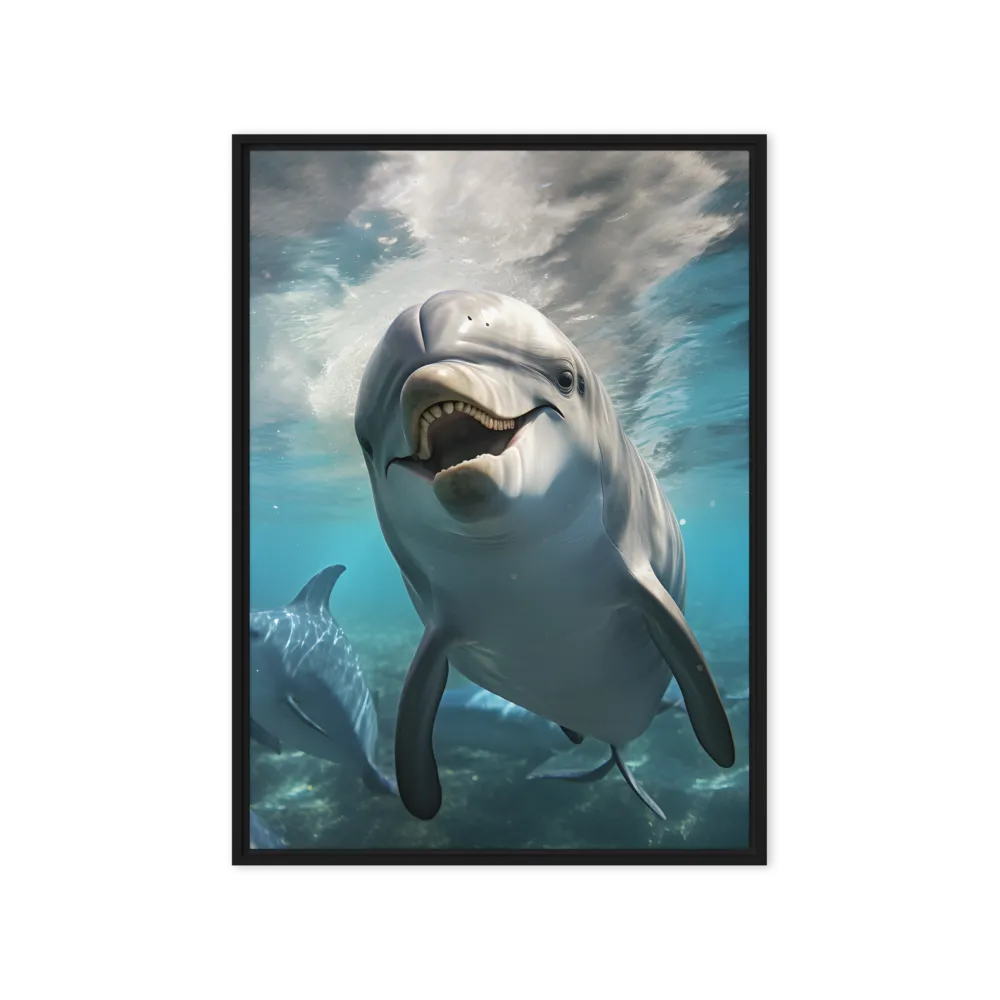 Beneath the Waves: A Dolphin's Dance