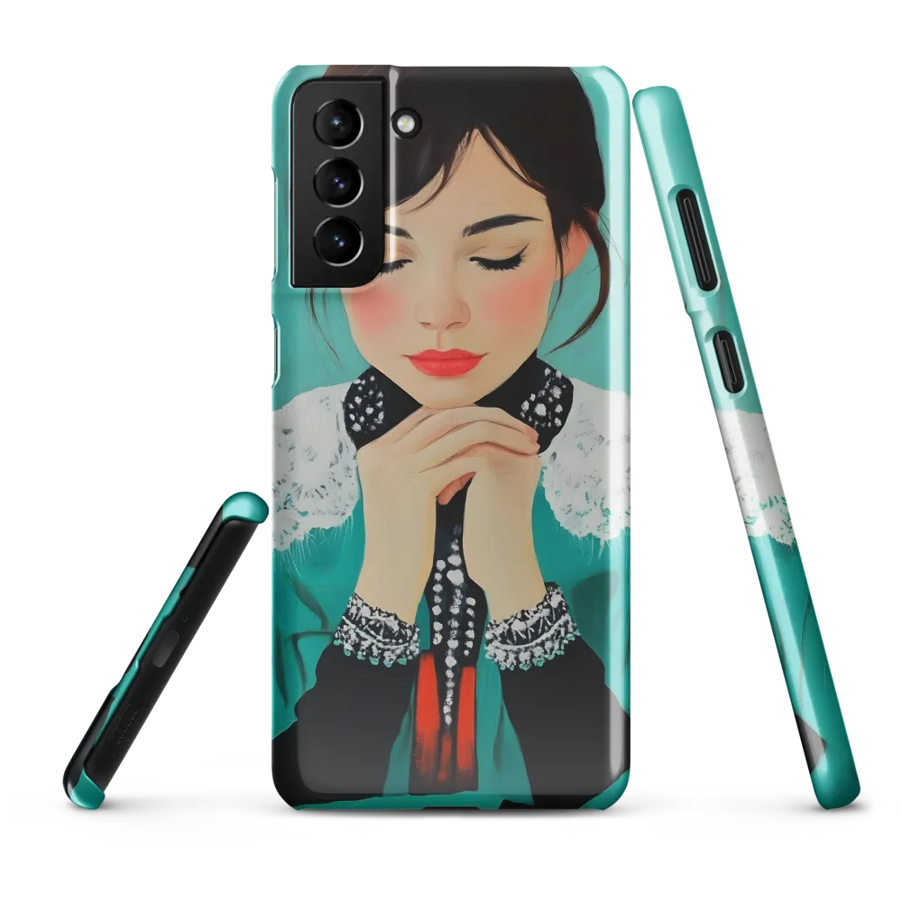 Serenity in Turquoise | Phone Case |  S21 Plus | Snap Case | Glossy