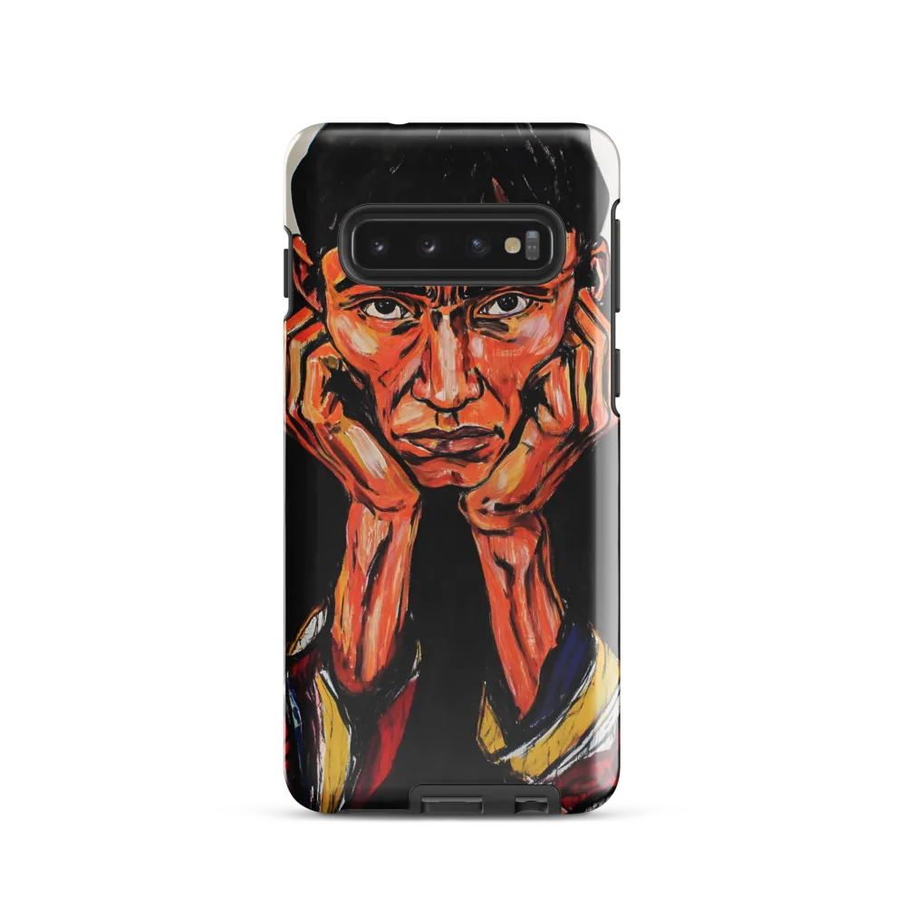 Contemplative Intensity: An Expressionist Portrait