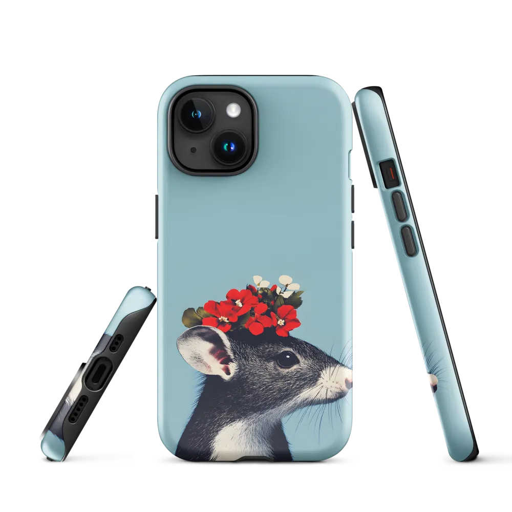Whimsical Flora: A Mouse's Floral Crown