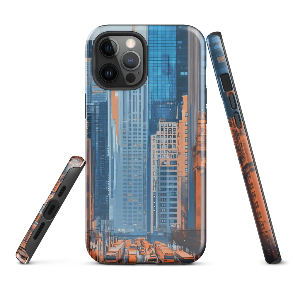 Urban Symphony in Blue and Orange