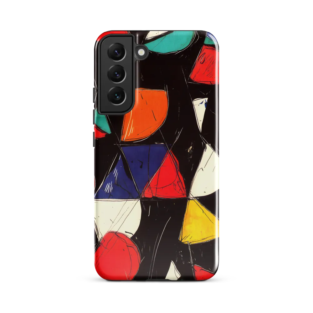 Vibrant Geometric Symphony | Phone Case |  S22 Plus | Tough Case | Glossy
