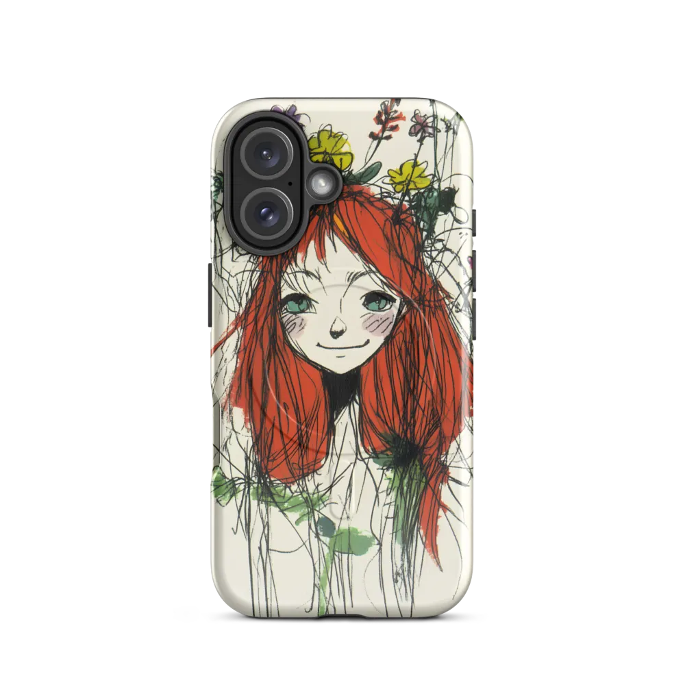 Whimsical Floral Portrait