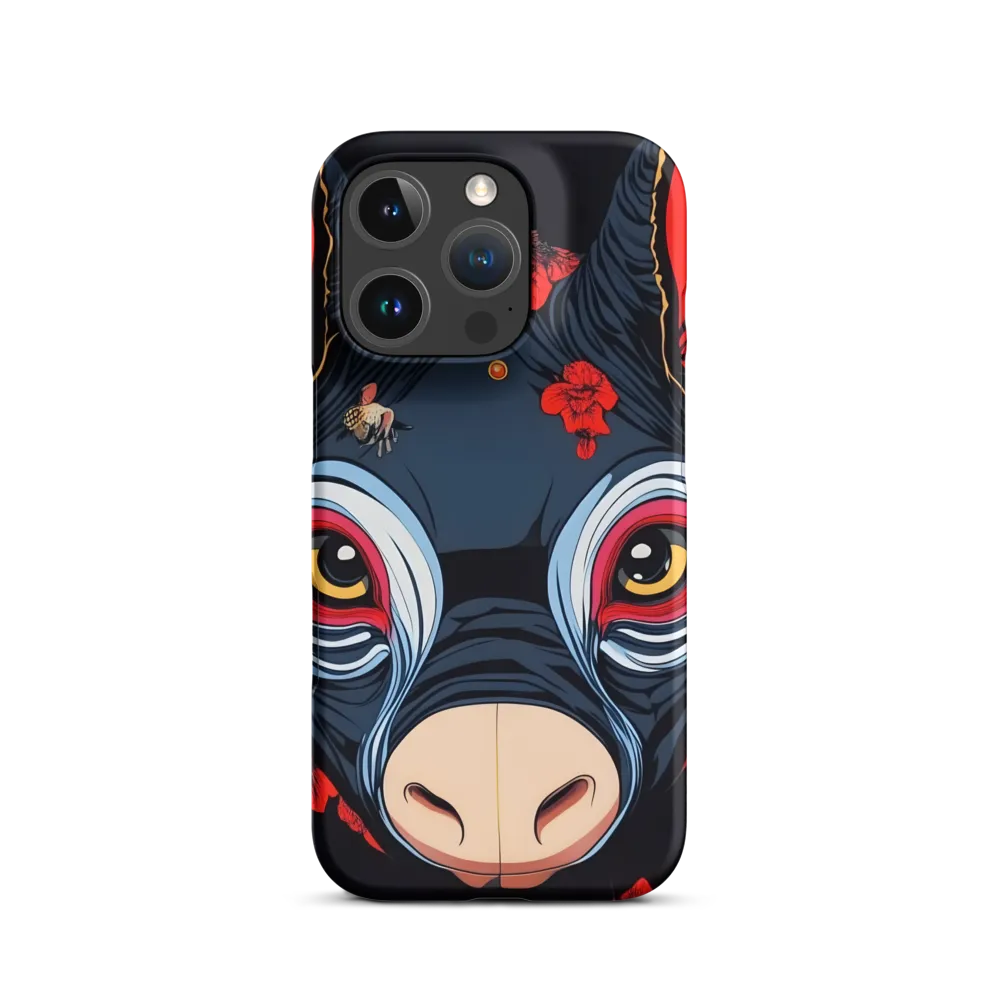 Mystical Bull with Floral Motifs