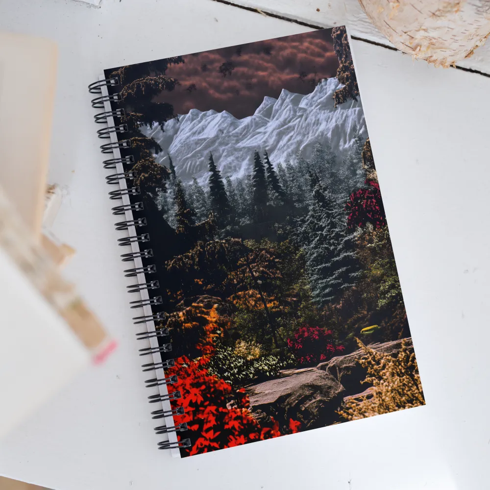 Mystical Mountain Reverie | Spiral Notebook