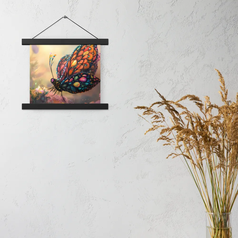 Whispers of a Colorful Dream | Poster With Black Wood Hanger | 10″×10″