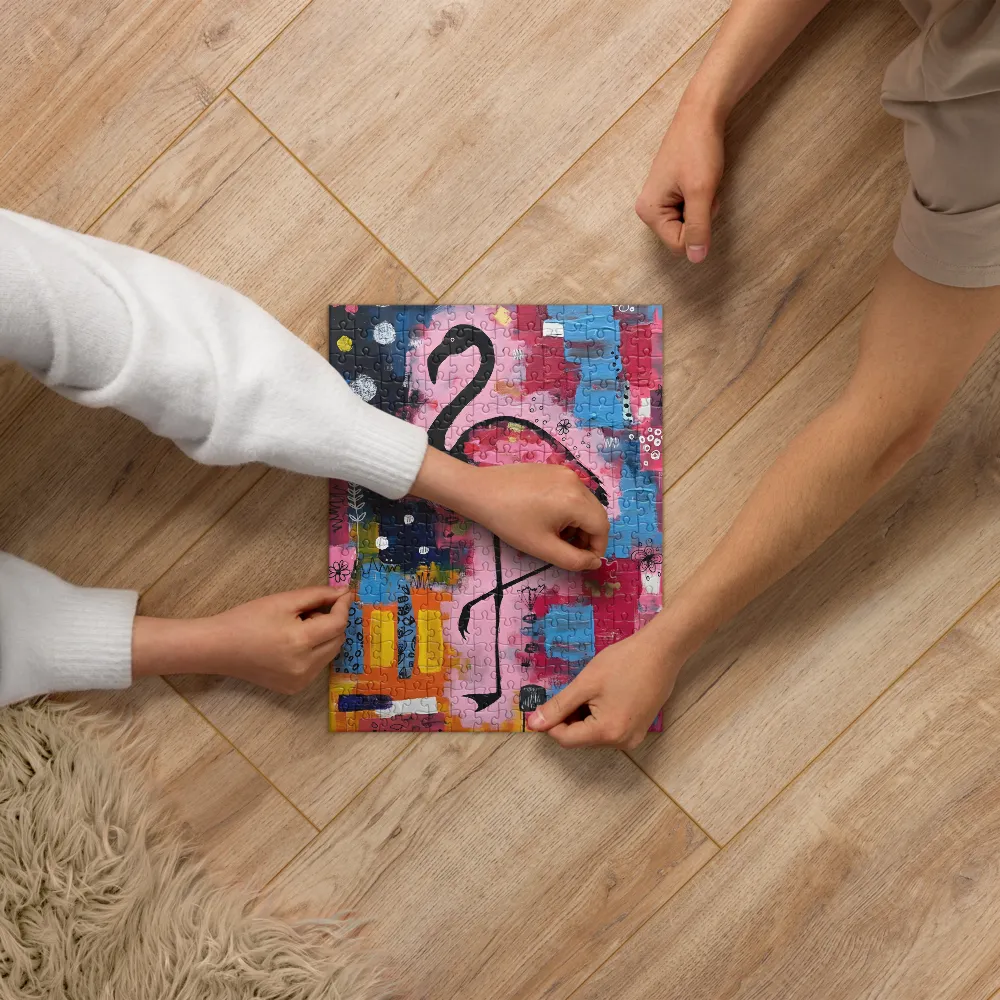 Rosy Flamingo 
 Jigsaw Puzzle