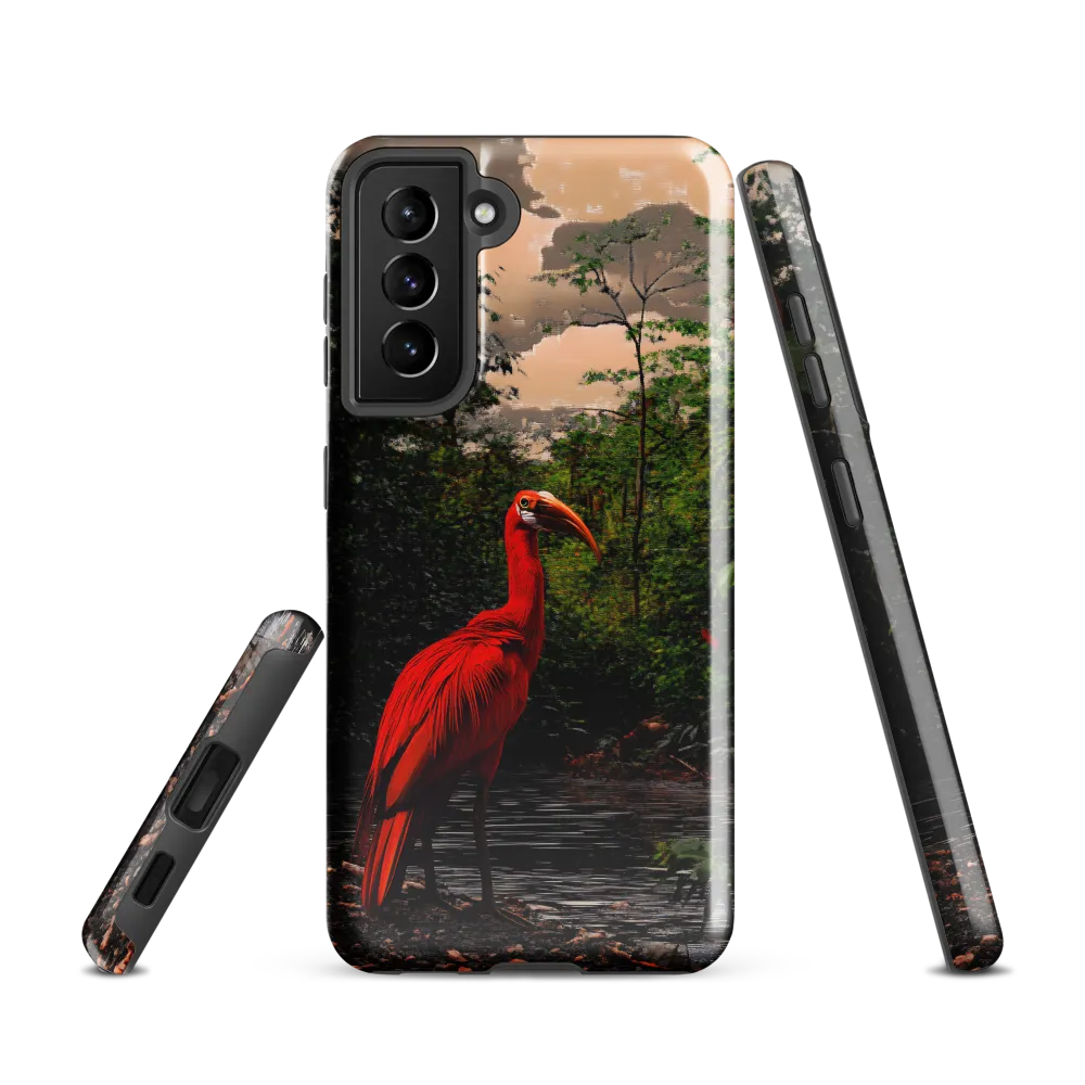 Enigmatic Elegance: The Scarlet Observer