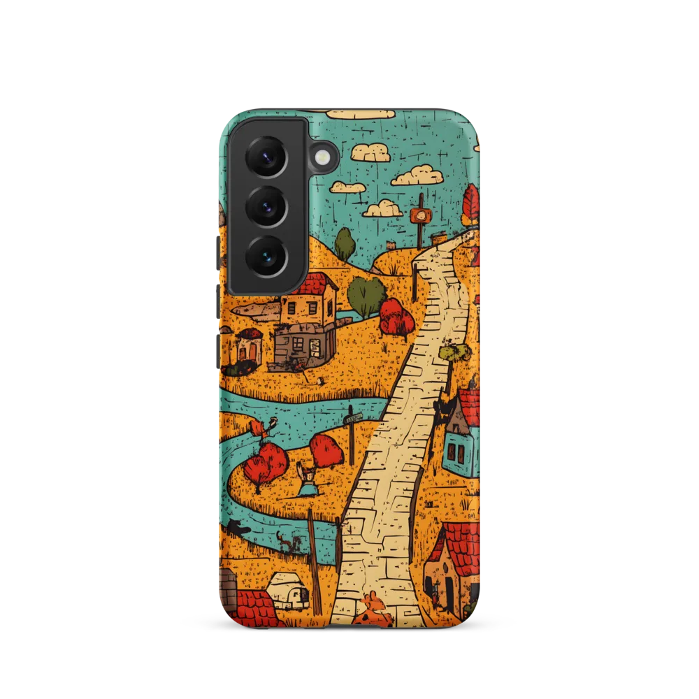 Whimsical Village Landscape