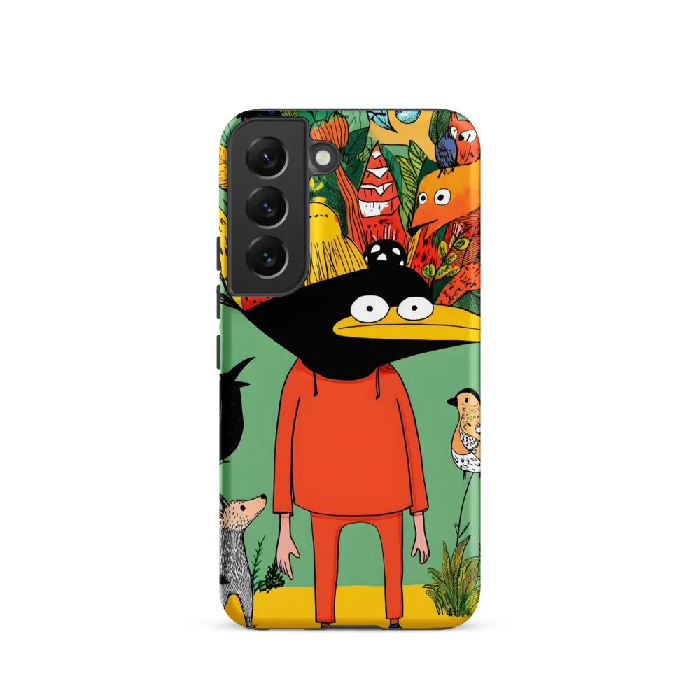 Whimsical Encounter in a Colorful Jungle