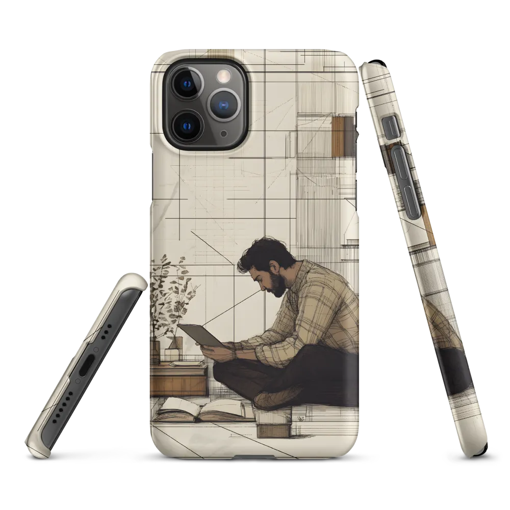 Quiet Reflections in Line | Phone Case |  11 Pro | Snap Case | Matte