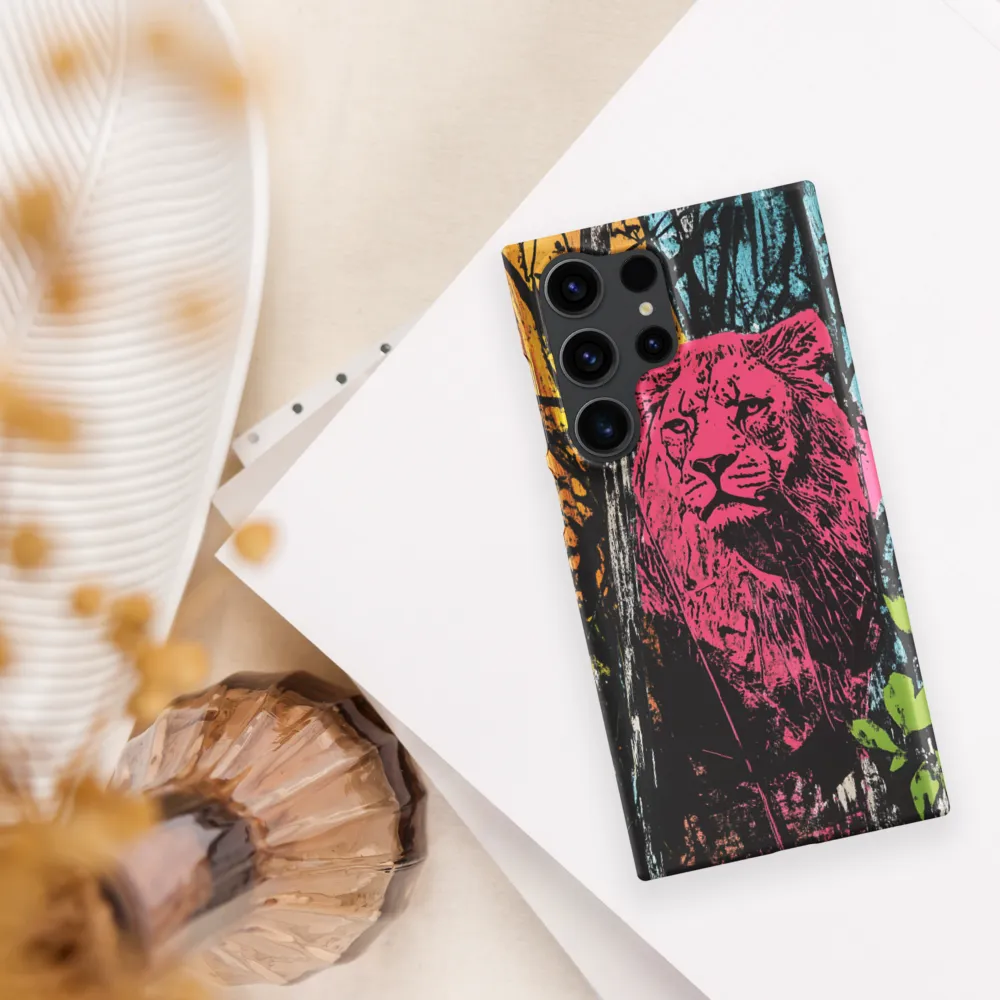 Fierce Vibrance: The Pink Lion