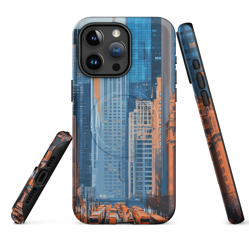 Urban Symphony in Blue and Orange